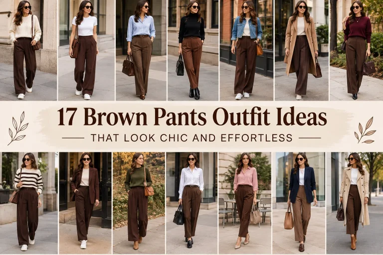 17 Brown Pants Outfit Ideas That Look Chic and Effortless