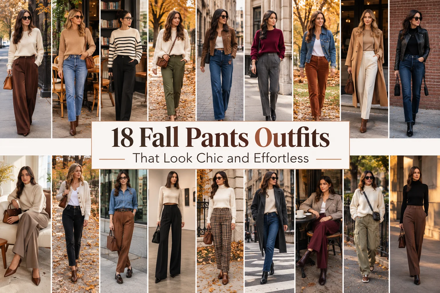 18 Fall Pants Outfits That Look Chic and Effortless
