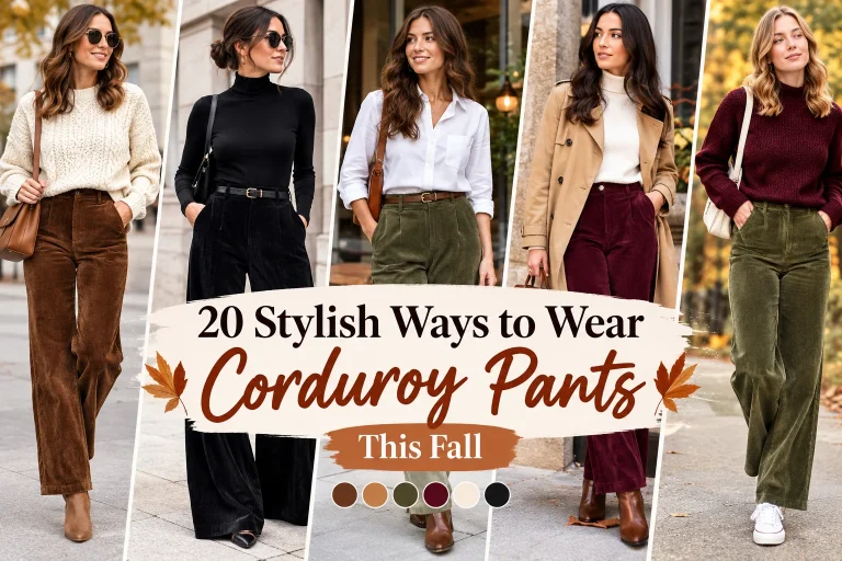 Corduroy Pants Outfit Ideas